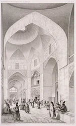 Mercato dei tessuti, a Isfahan, da 